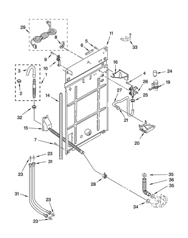 Rear panel parts