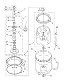 Agitator, basket and tub parts