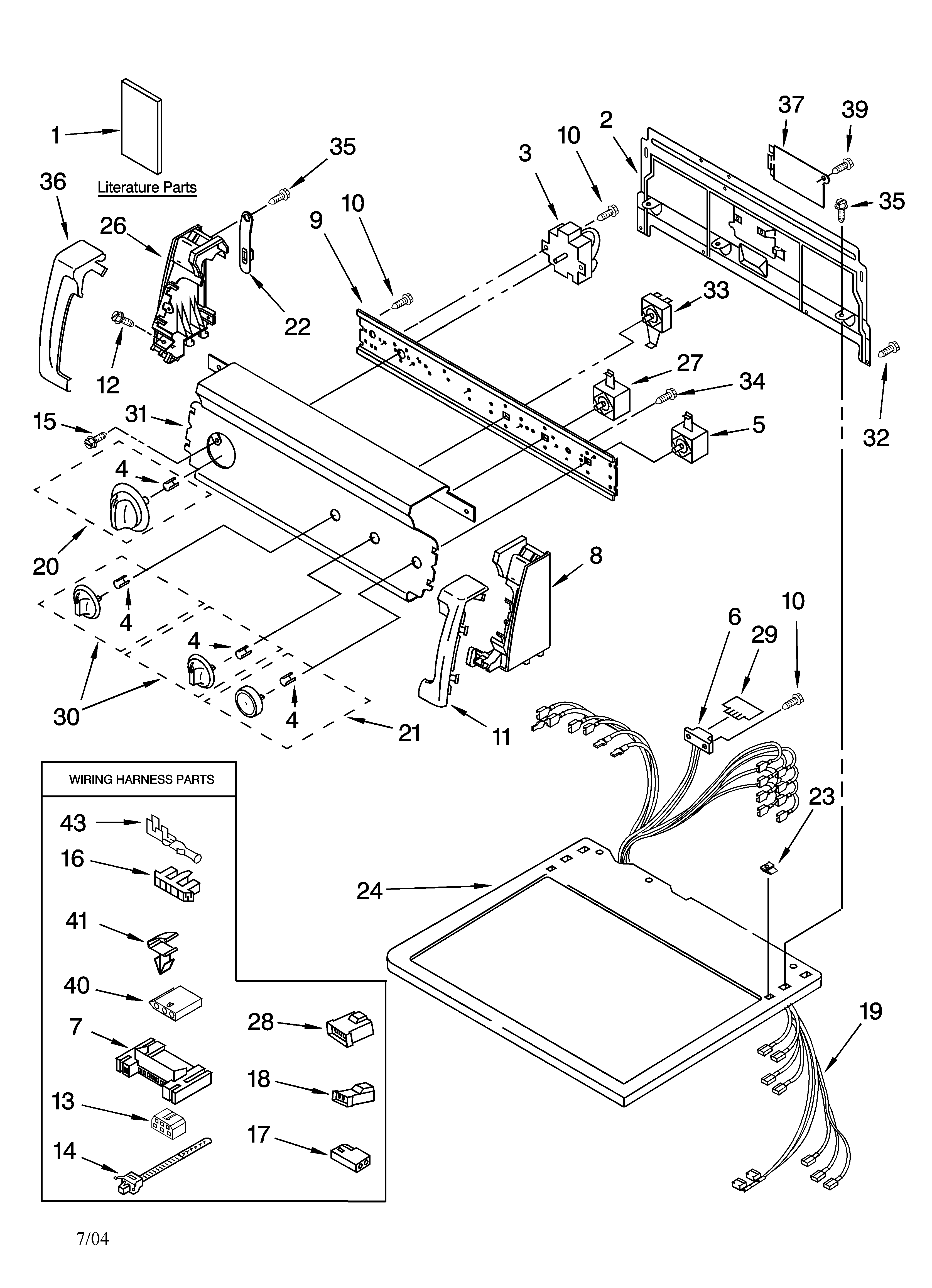 Top and console parts