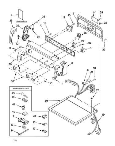 Top and console parts