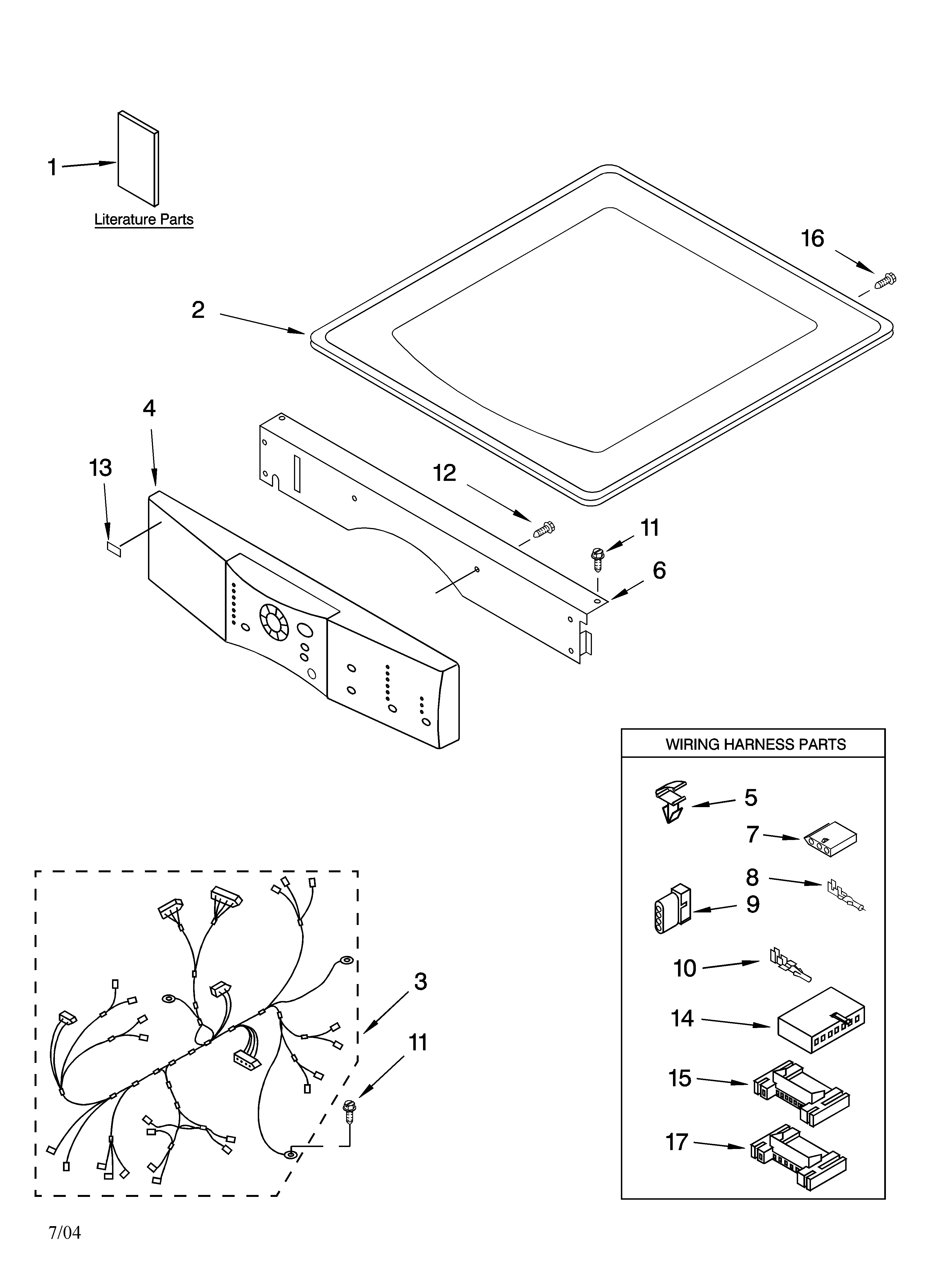 TOP AND CONSOLE PARTS