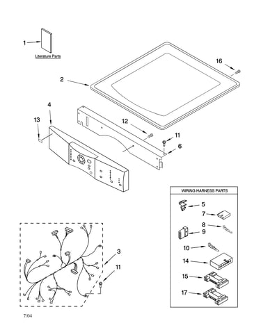 Top and console parts