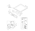 Kenmore 11084821301 top and console parts diagram