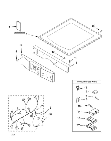 Top and console parts