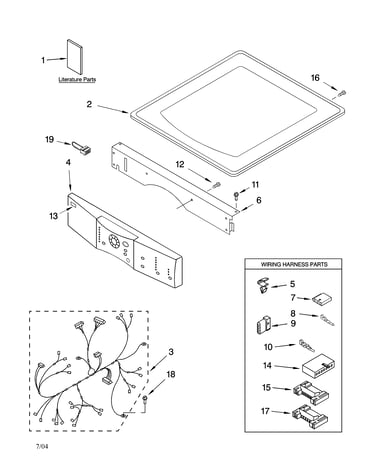 Top and console parts