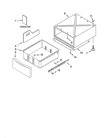 Pedestal parts (not included)