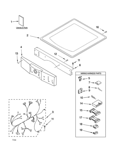Top and console parts