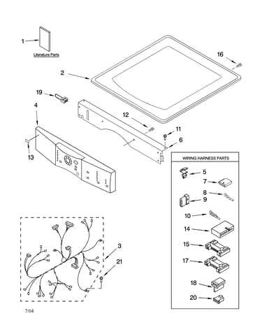Top and console parts