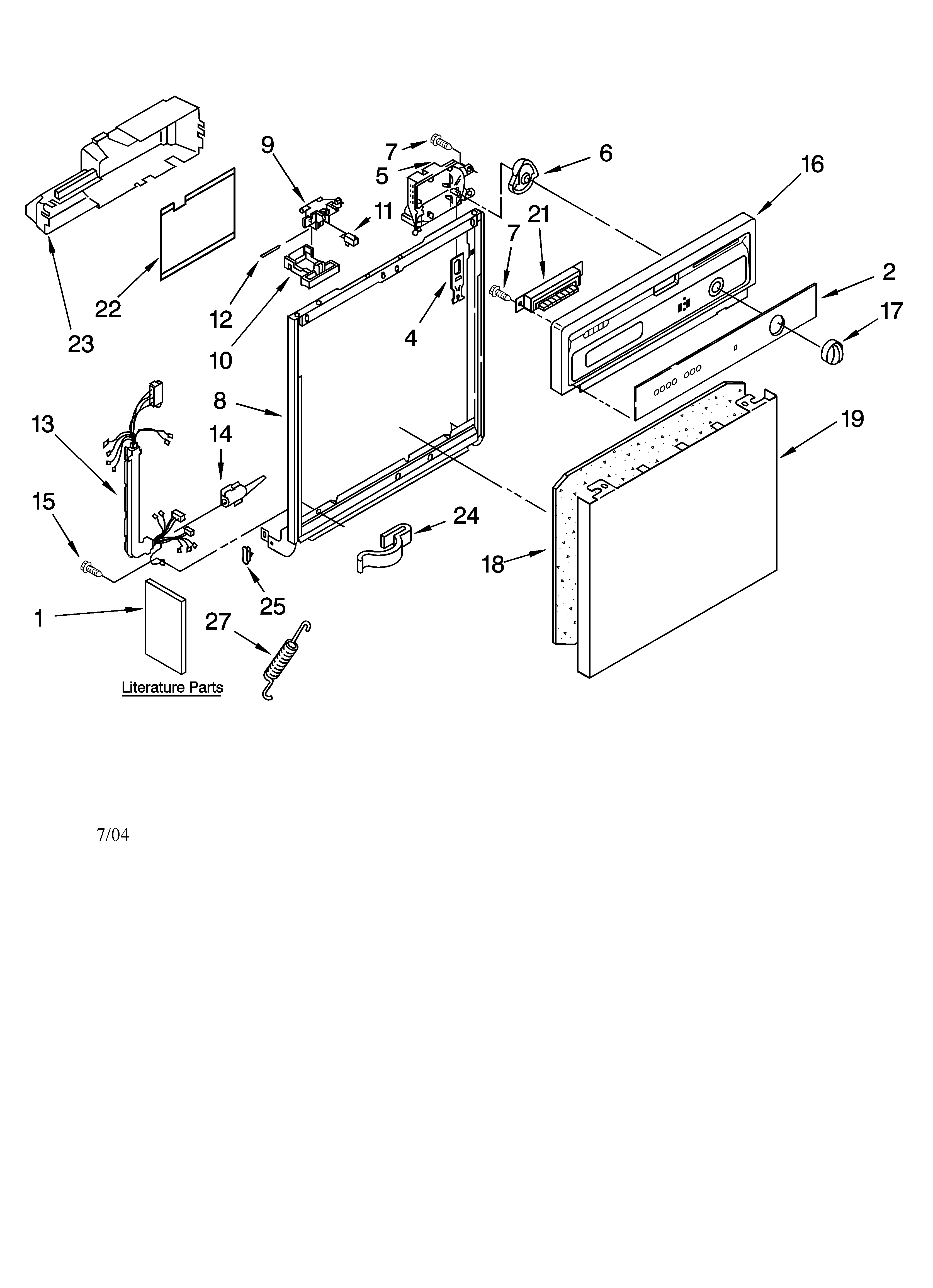Frame and console parts