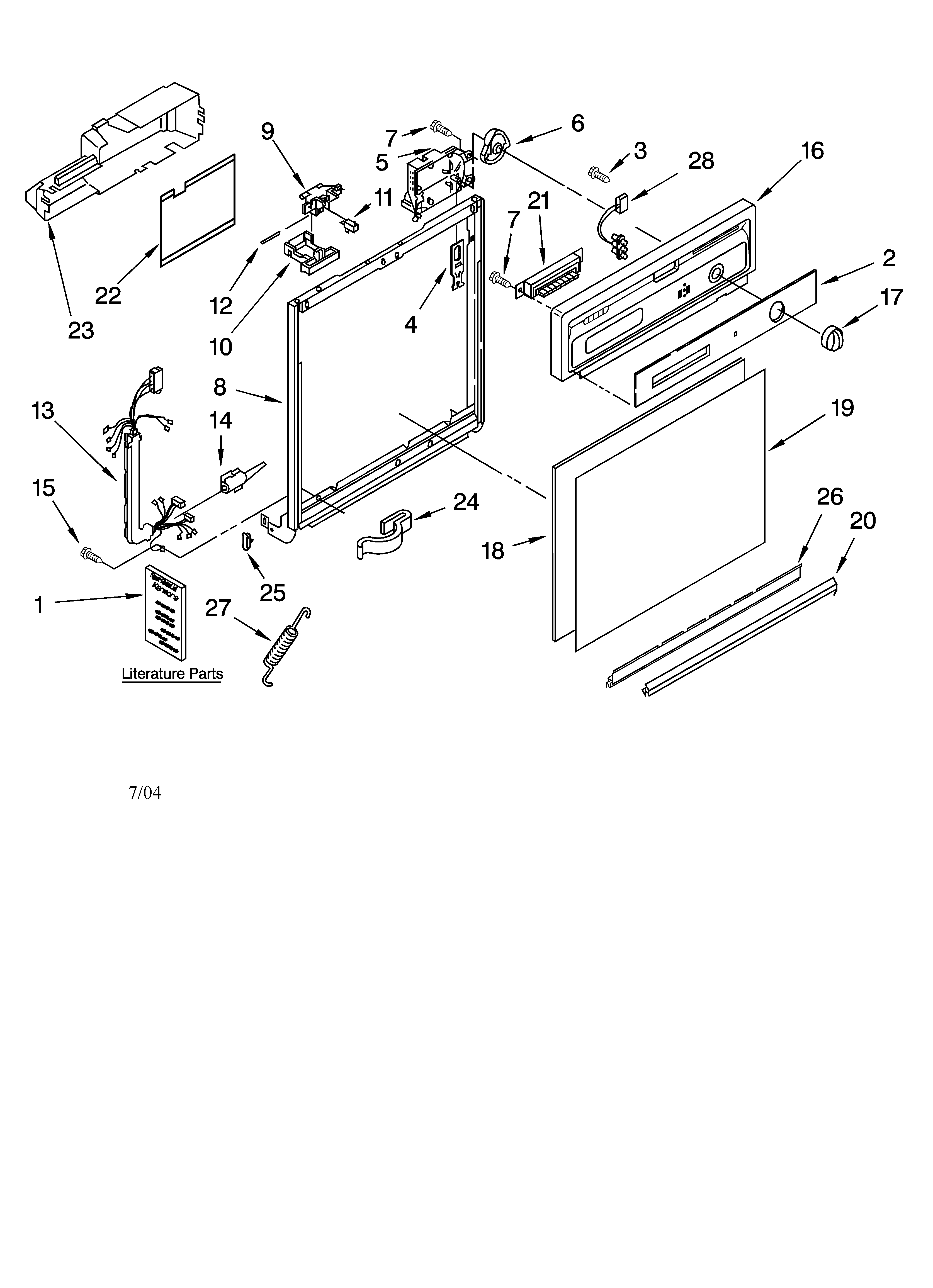 Frame and console parts