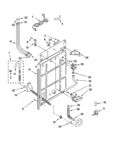 Rear panel parts