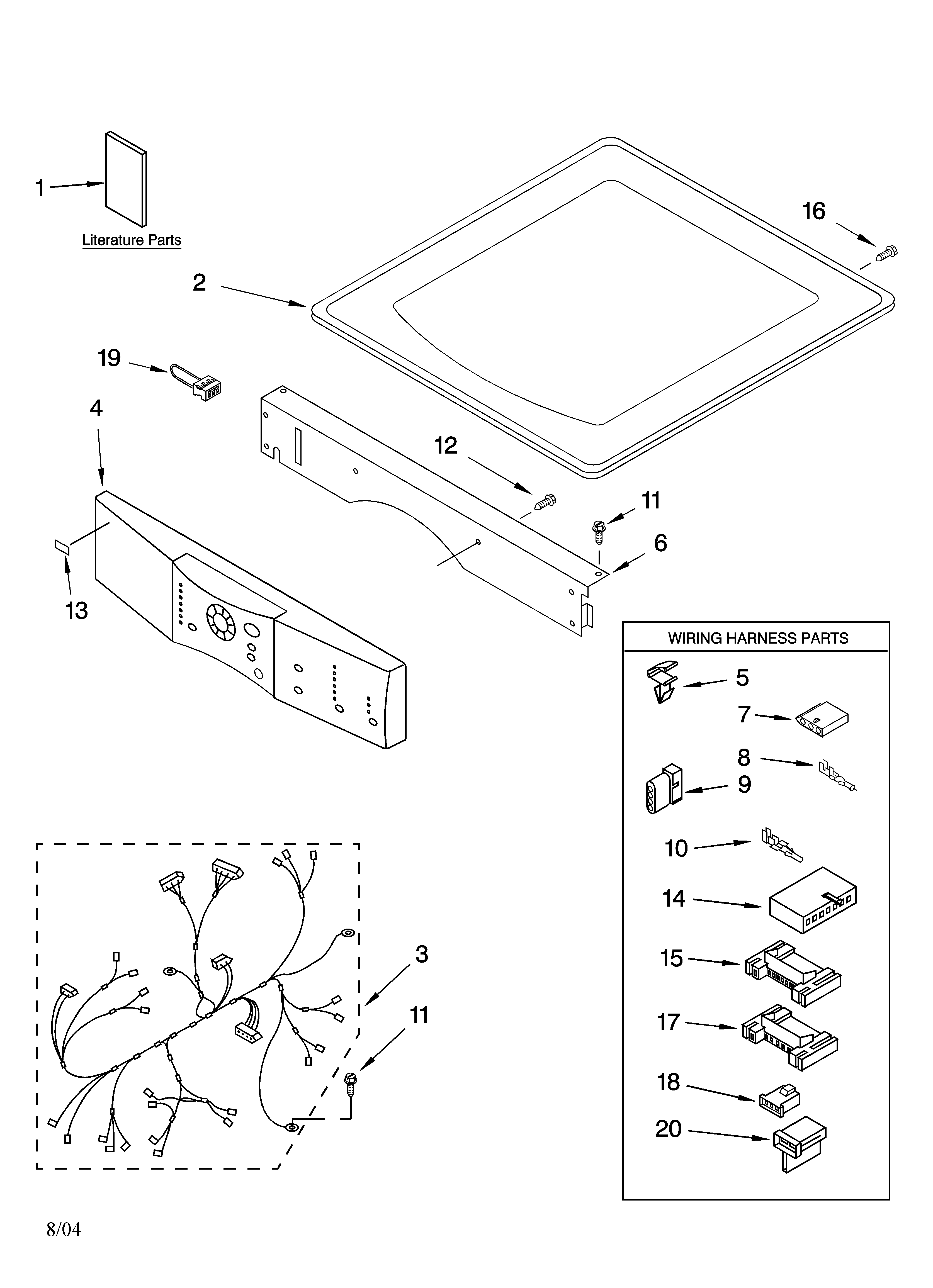 TOP AND CONSOLE PARTS