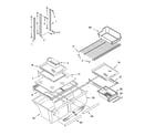 Kenmore 10667297790 shelf parts diagram