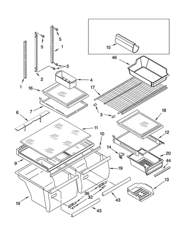 Shelf parts