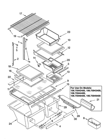 Shelf parts