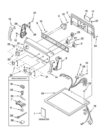 Top and console parts