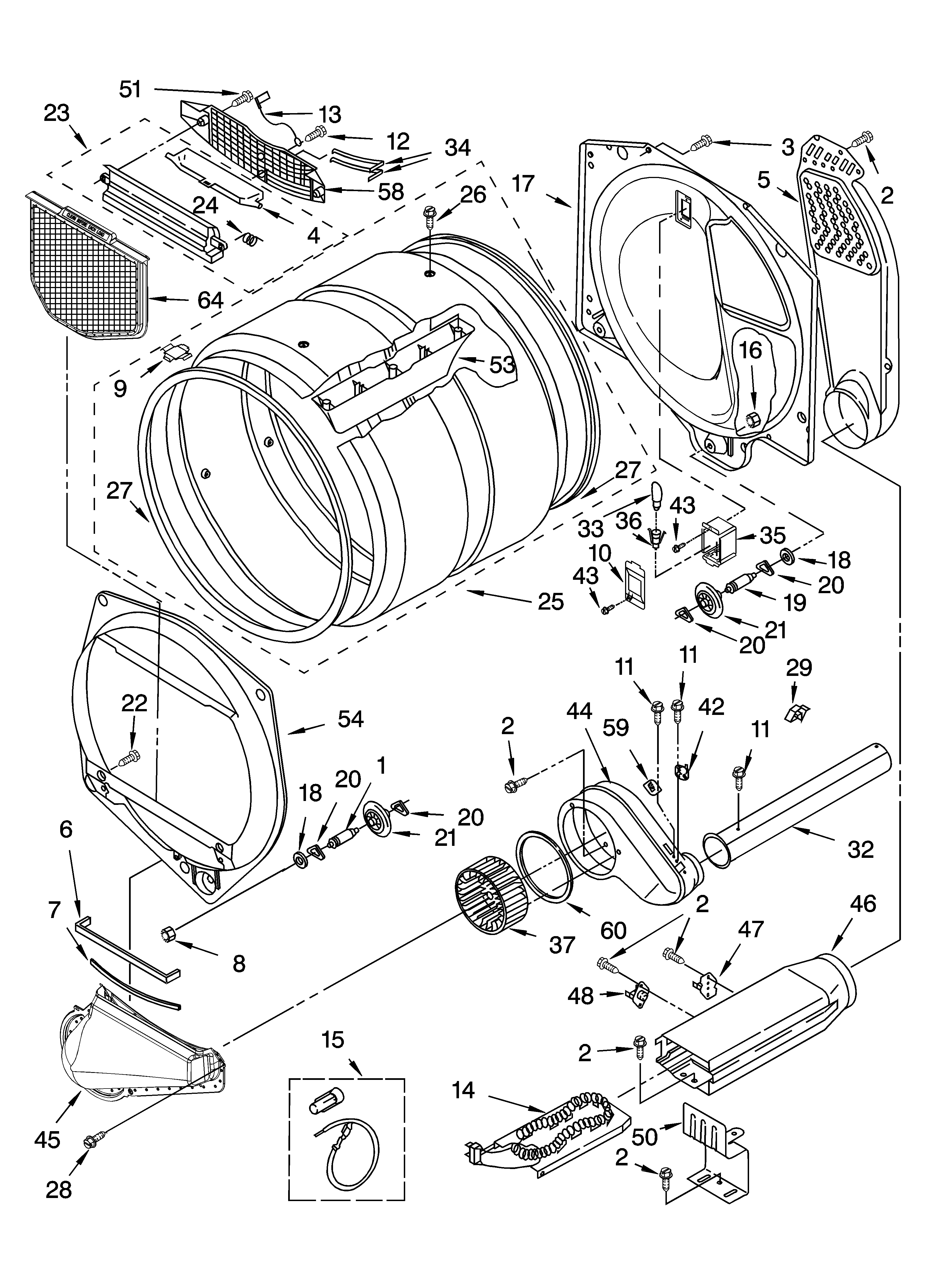 Bulkhead parts, optional parts (not included)
