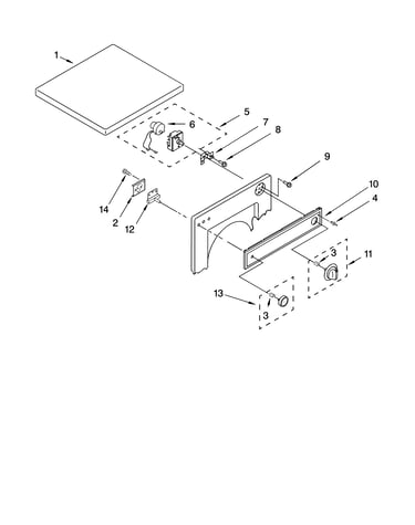 Top and console parts, optional parts (not included)