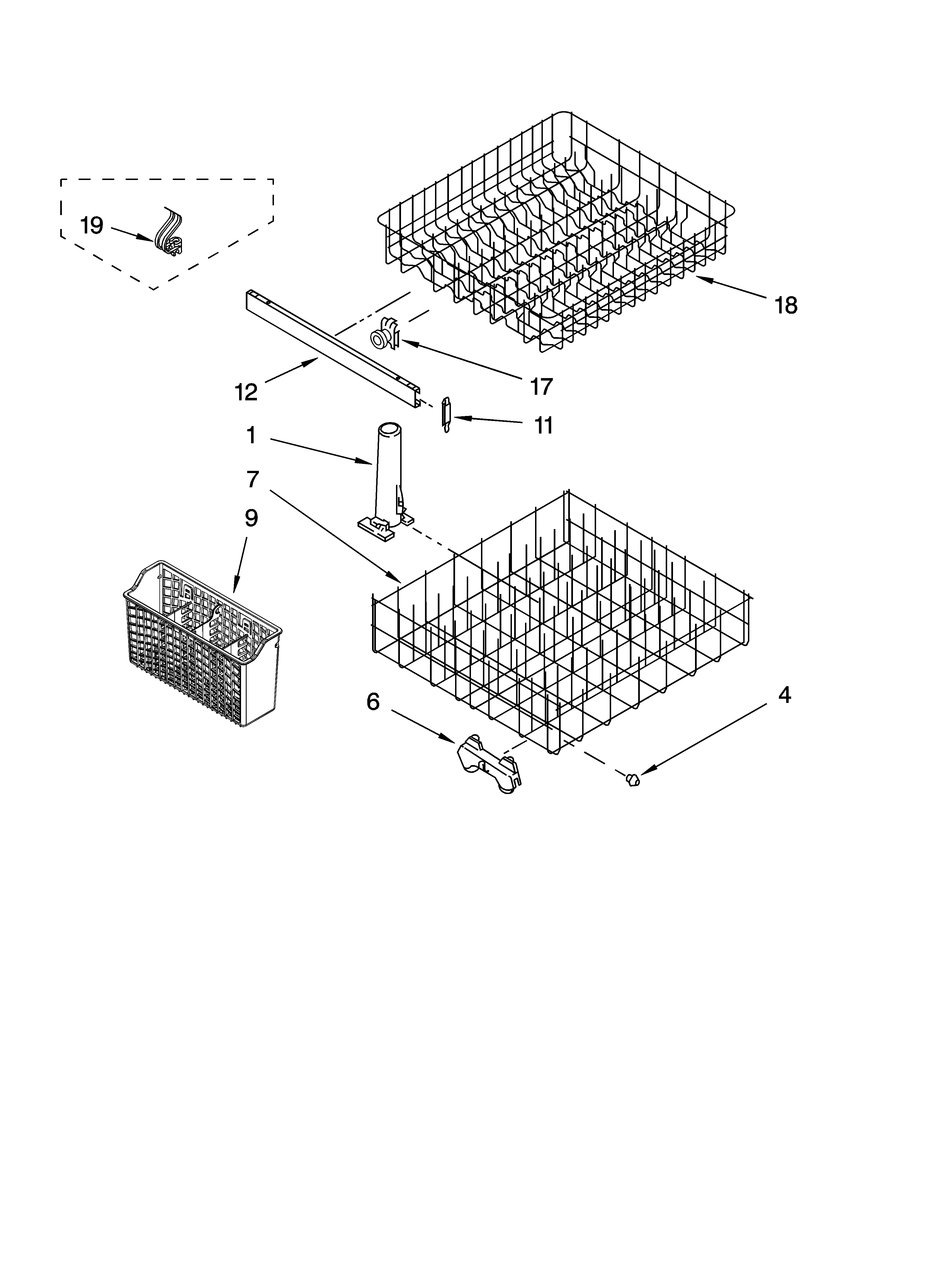 DISHRACK PARTS, OPTIONAL PARTS