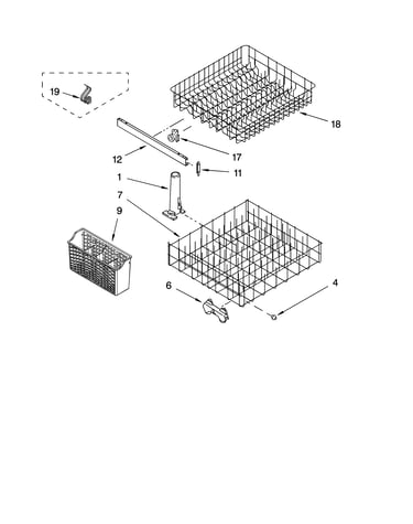 Dishrack parts, optional parts