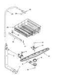Upper dishrack and water feed parts