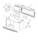 Cabinet and installation parts