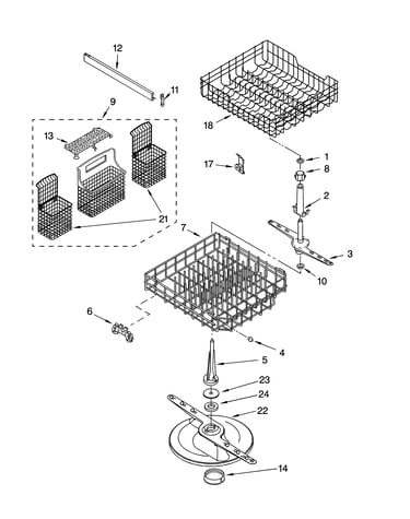 Dishrack parts