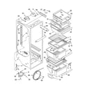 Kenmore 10654592400 refrigerator liner parts diagram