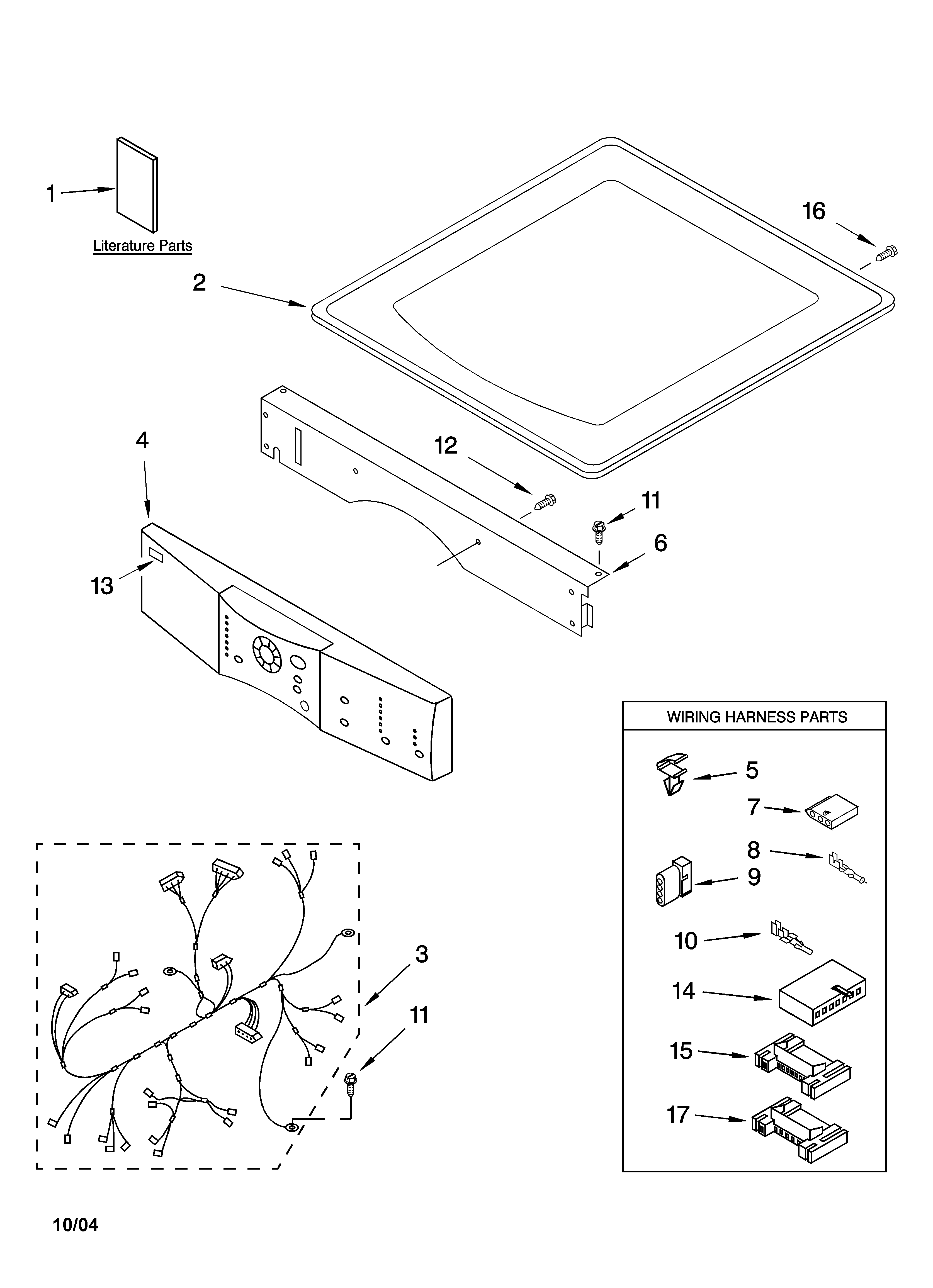 TOP AND CONSOLE PARTS