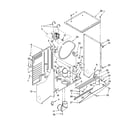 Kenmore 11088732794 dryer cabinet and motor parts diagram