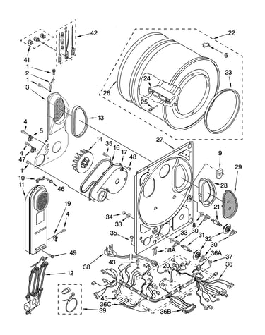 Dryer bulkhead parts