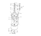 Kenmore 11088732794 tub and basket parts diagram