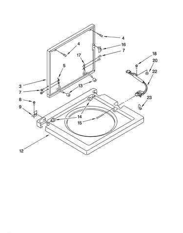 Washer top and lid parts