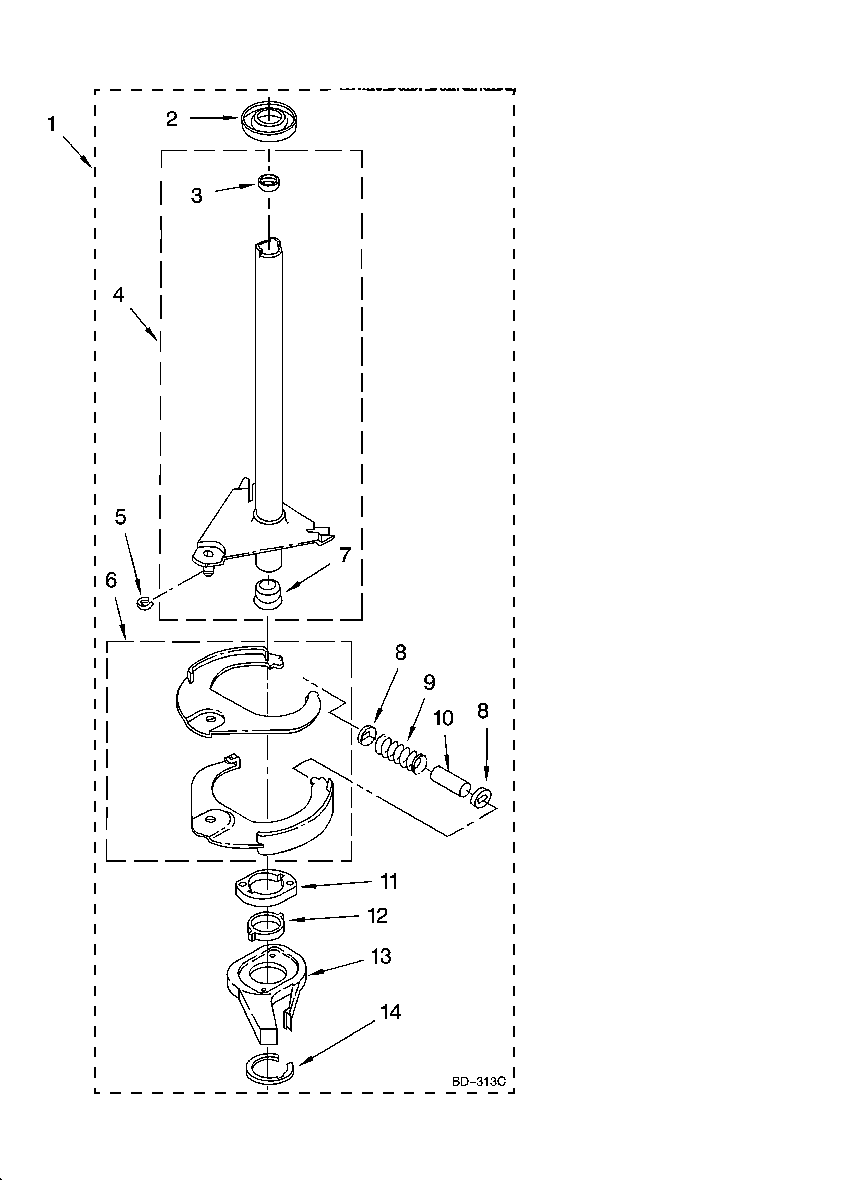 Brake and drive tube parts