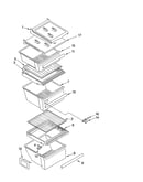 Refrigerator shelf parts
