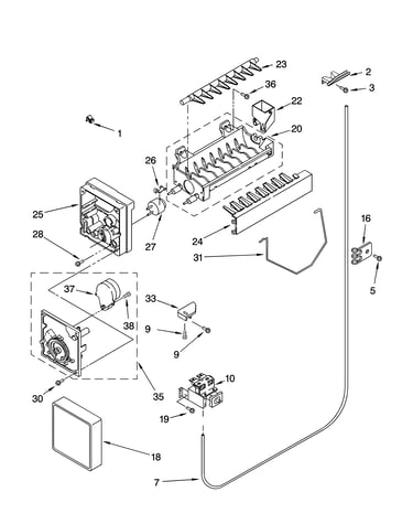 Icemaker parts, optional parts