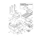 Kenmore 10676232400 shelf parts diagram