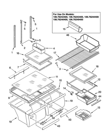 Shelf parts