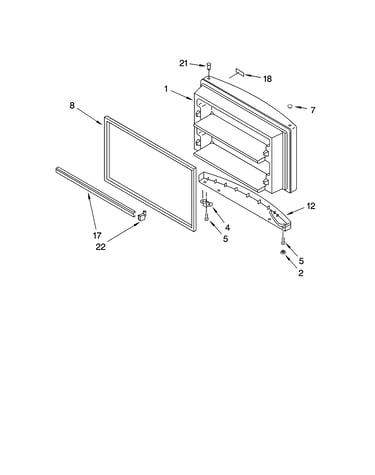 Freezer door parts