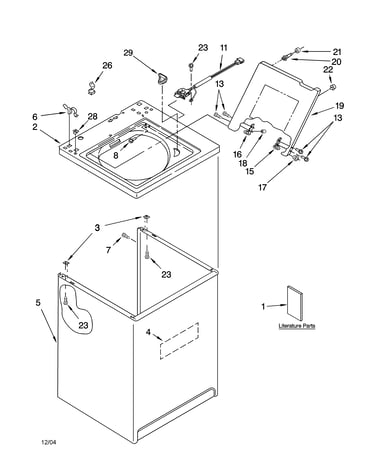 Top and cabinet parts