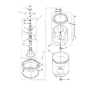 Kenmore 11015732400 agitator, basket and tub parts diagram