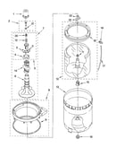 Agitator, basket and tub parts