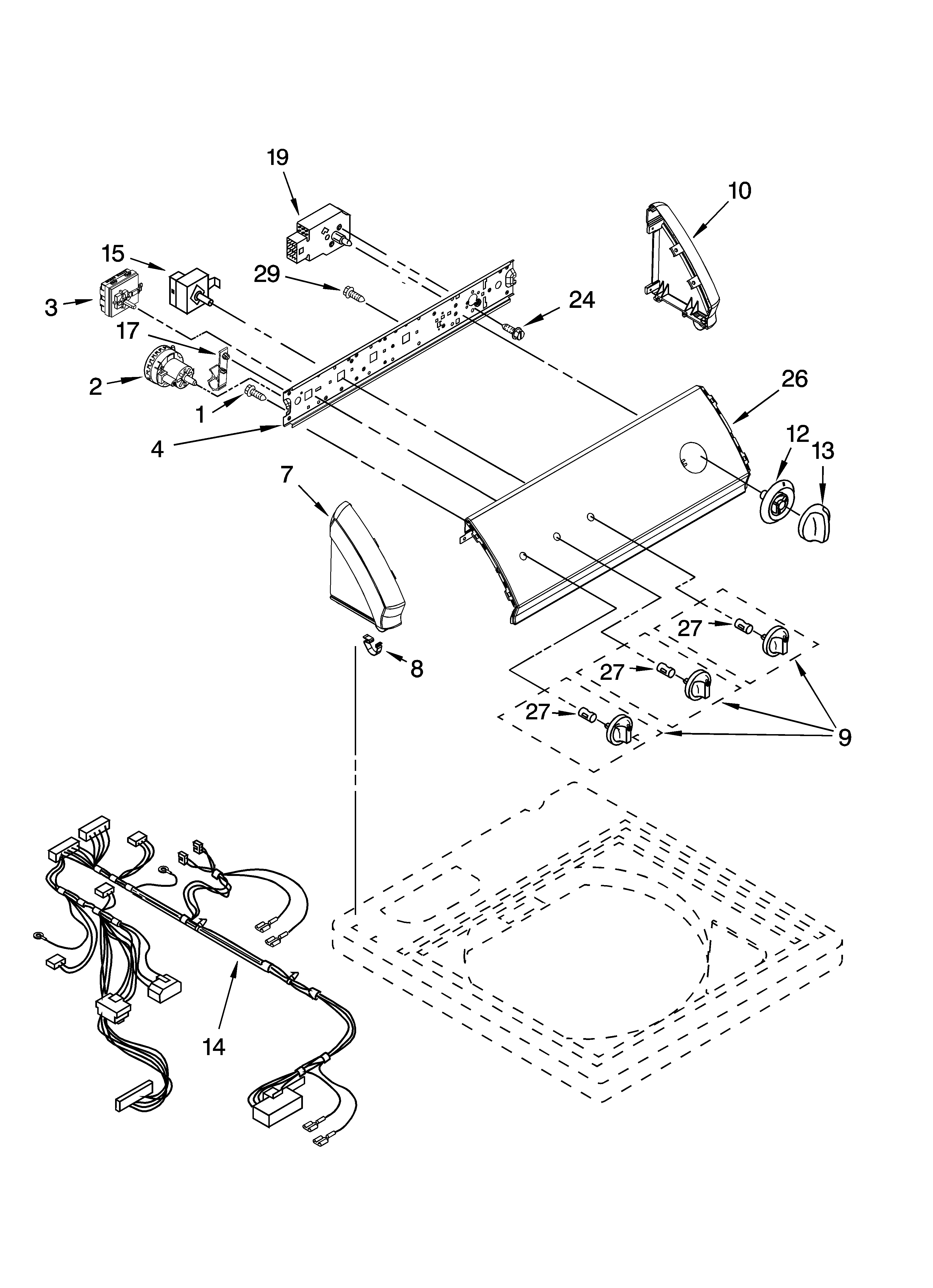 Control panel parts