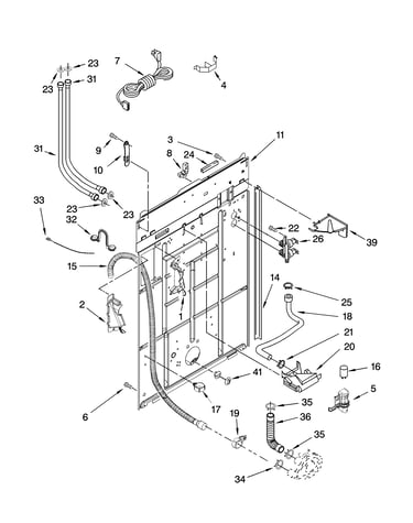 Rear panel parts