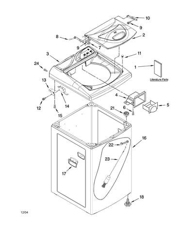 Top and cabinet parts