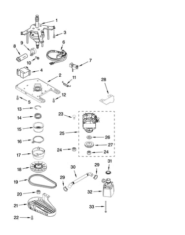 Transmission, motor and pump parts