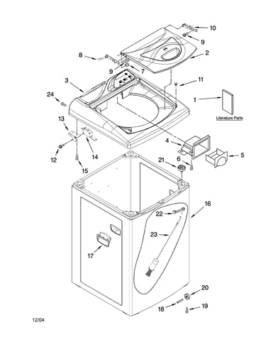 Top and cabinet parts