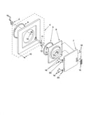Dryer front panel and door parts