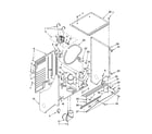 Kenmore 11080754002 dryer cabinet and motor parts diagram