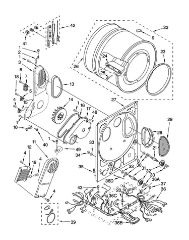Dryer bulkhead parts